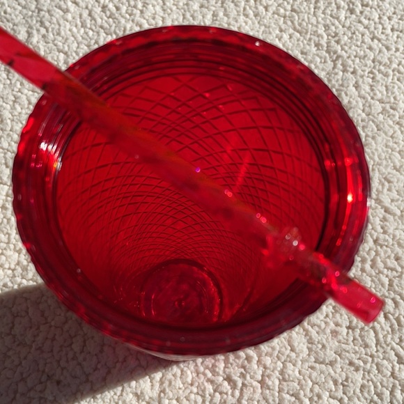 NEW Starbucks Venti Red Jewel Studded Holiday 2021 Cold Cup Tumbler - Picture 7 of 10